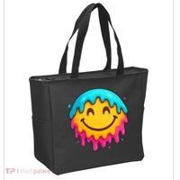 Smile Face Ice-Cream Drip Tote Bag thumb 2