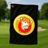 Shiba Fcking Inu Golf Towel thumb 1