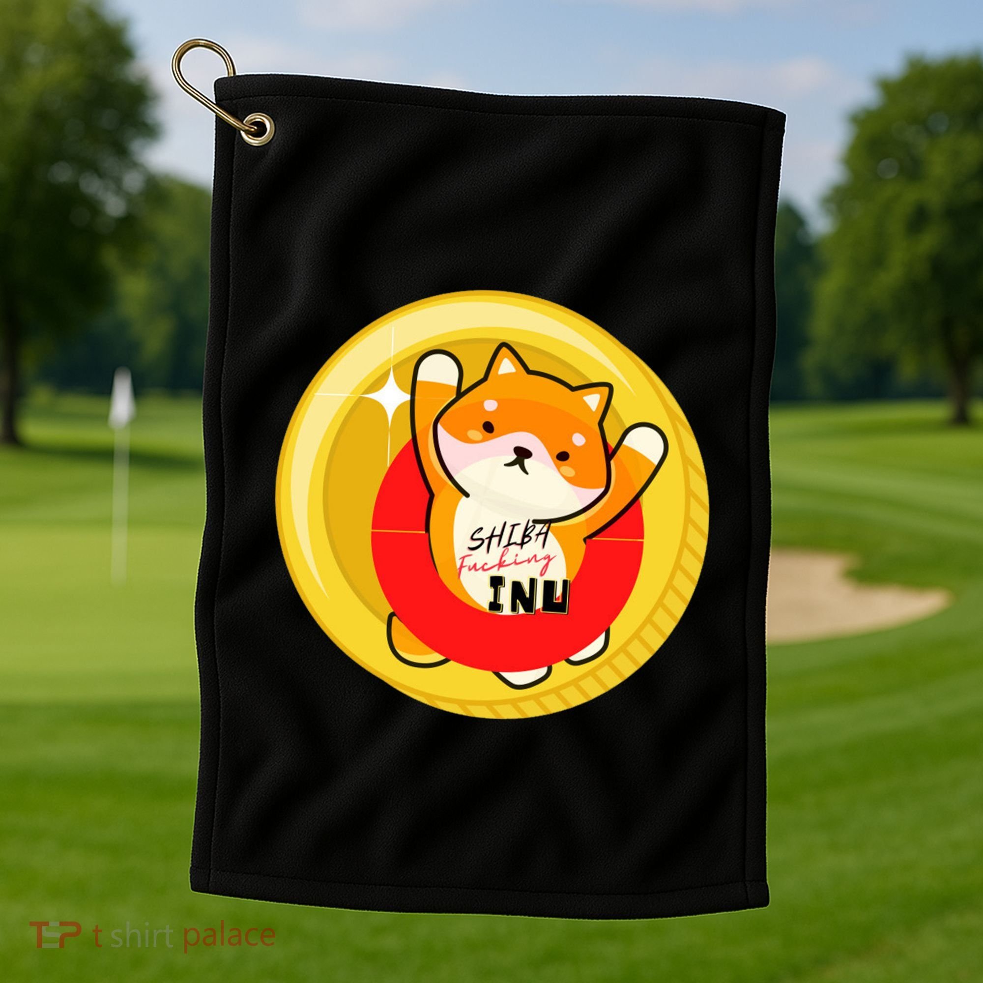 Shiba Fcking Inu Golf Towel