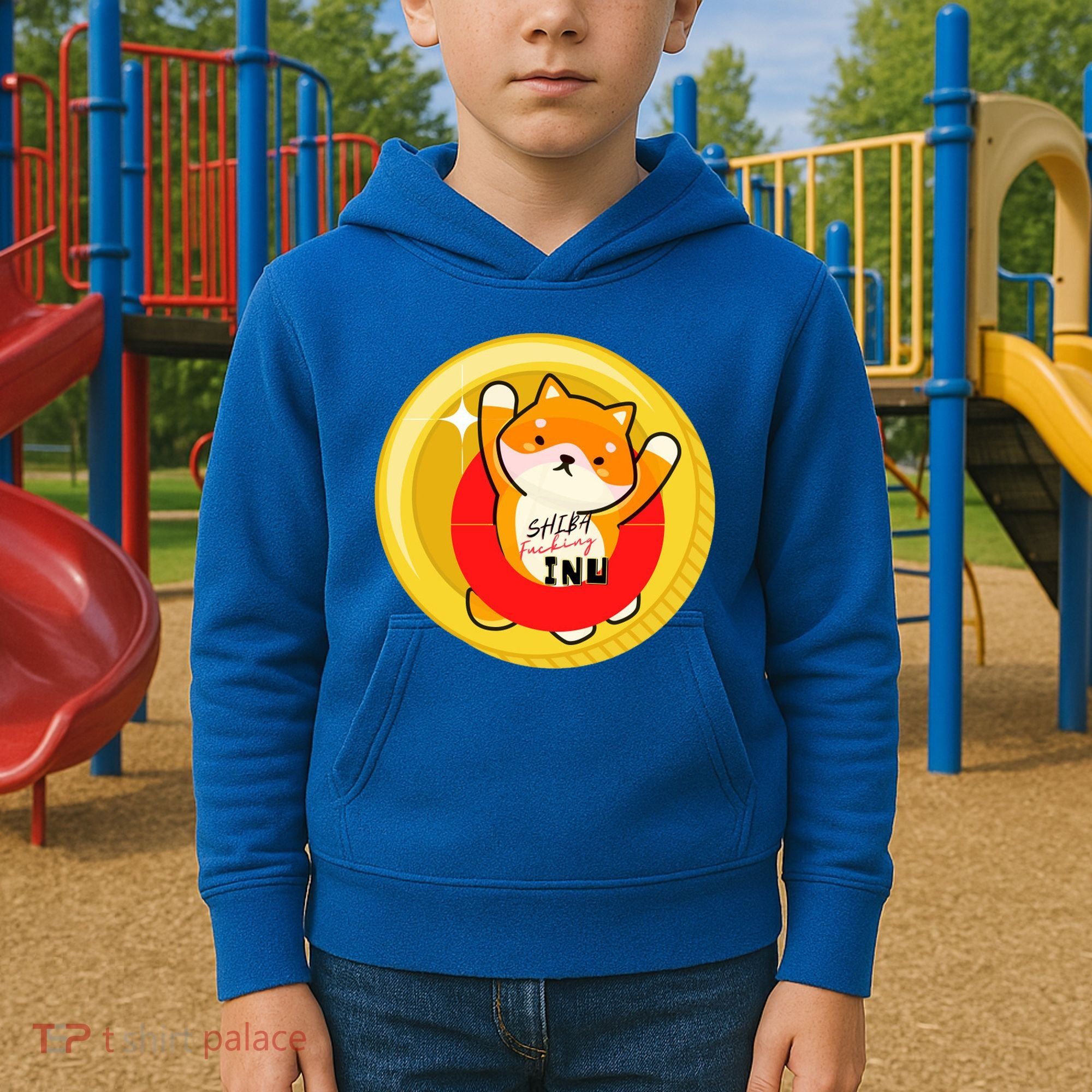 Shiba Fcking Inu Kids Hoodie