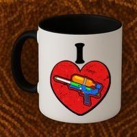 Summertime Fun I Love Super Soakers Water Guns Coffee Mug thumb 2