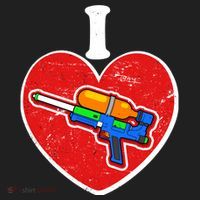 Summertime Fun I Love Super Soakers Water Guns Beanie thumb 2