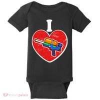 Summertime Fun I Love Super Soakers Water Guns Baby Bodysuit thumb 0