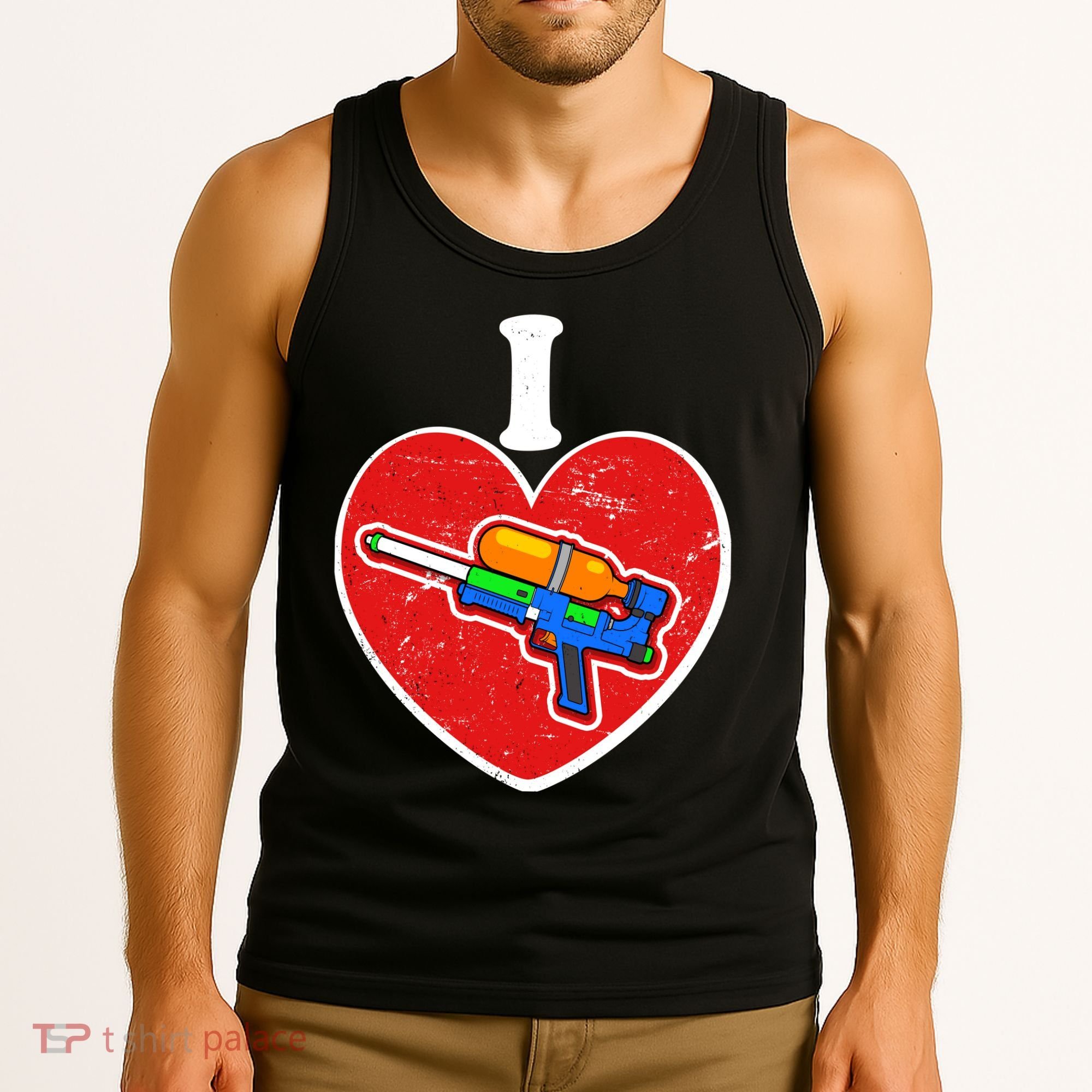 Summertime Fun I Love Super Soakers Water Guns Tank Top
