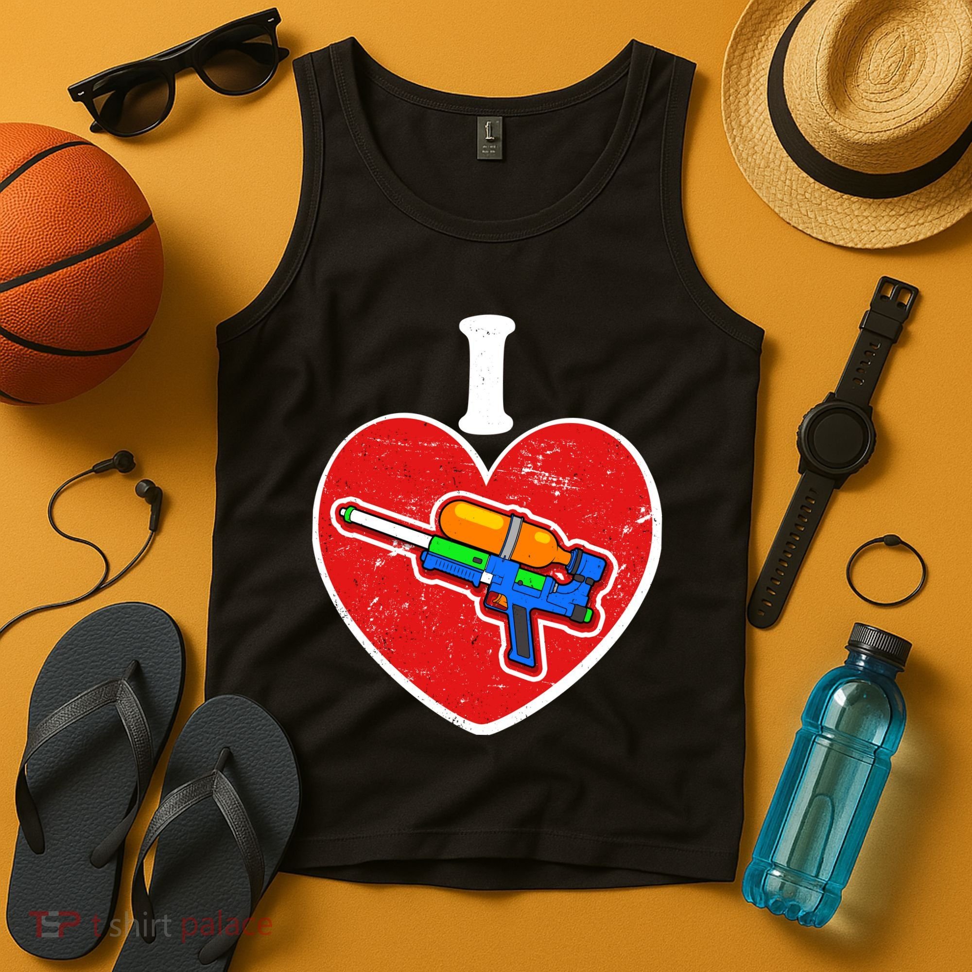 Summertime Fun I Love Super Soakers Water Guns Tank Top