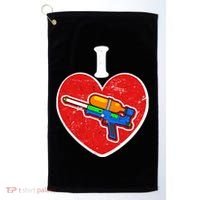 Summertime Fun I Love Super Soakers Water Guns Golf Towel thumb 0
