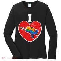 Summertime Fun I Love Super Soakers Water Guns Women's Long Sleeve Shirt thumb 0