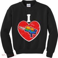 Summertime Fun I Love Super Soakers Water Guns Kids Sweatshirt thumb 0