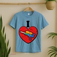 Summertime Fun I Love Super Soakers Water Guns T-Shirt thumb 2