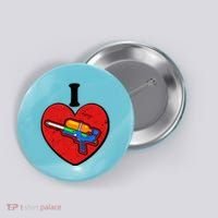 Summertime Fun I Love Super Soakers Water Guns Button thumb 0