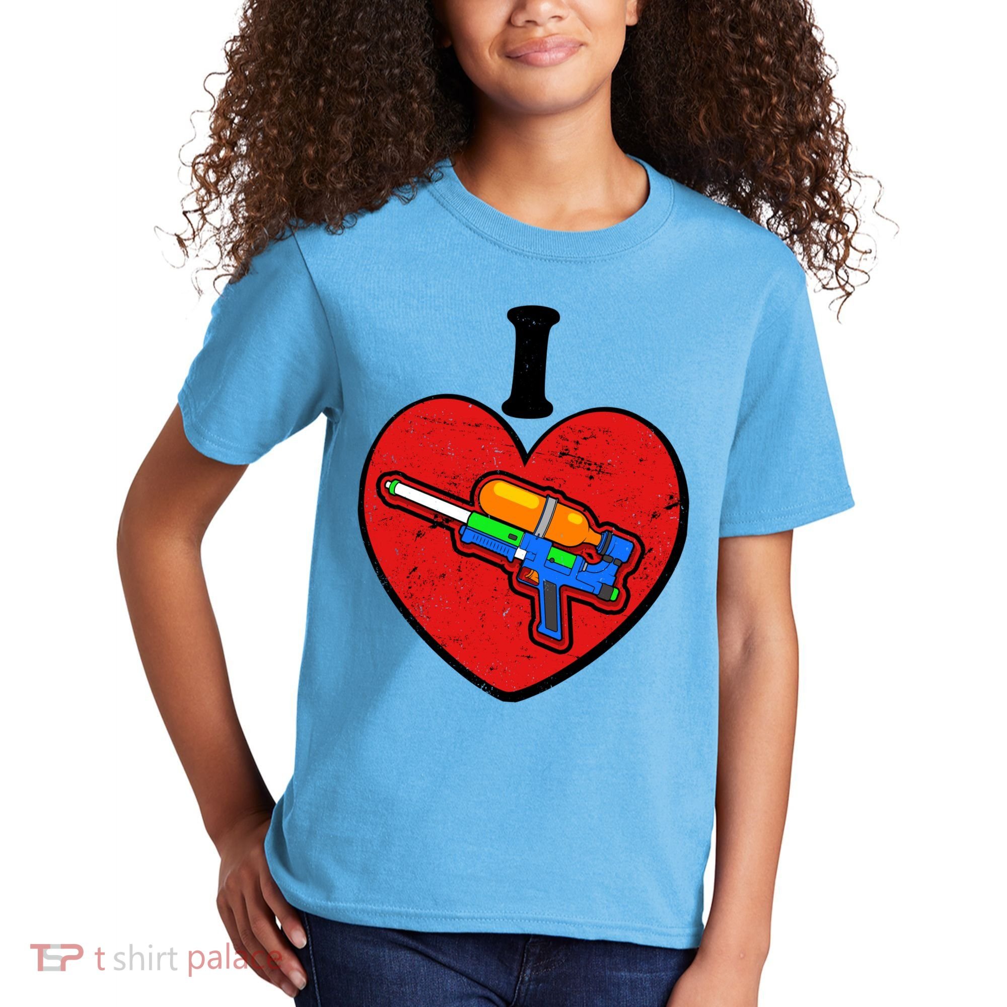 Summertime Fun I Love Super Soakers Water Guns Kids T-Shirt