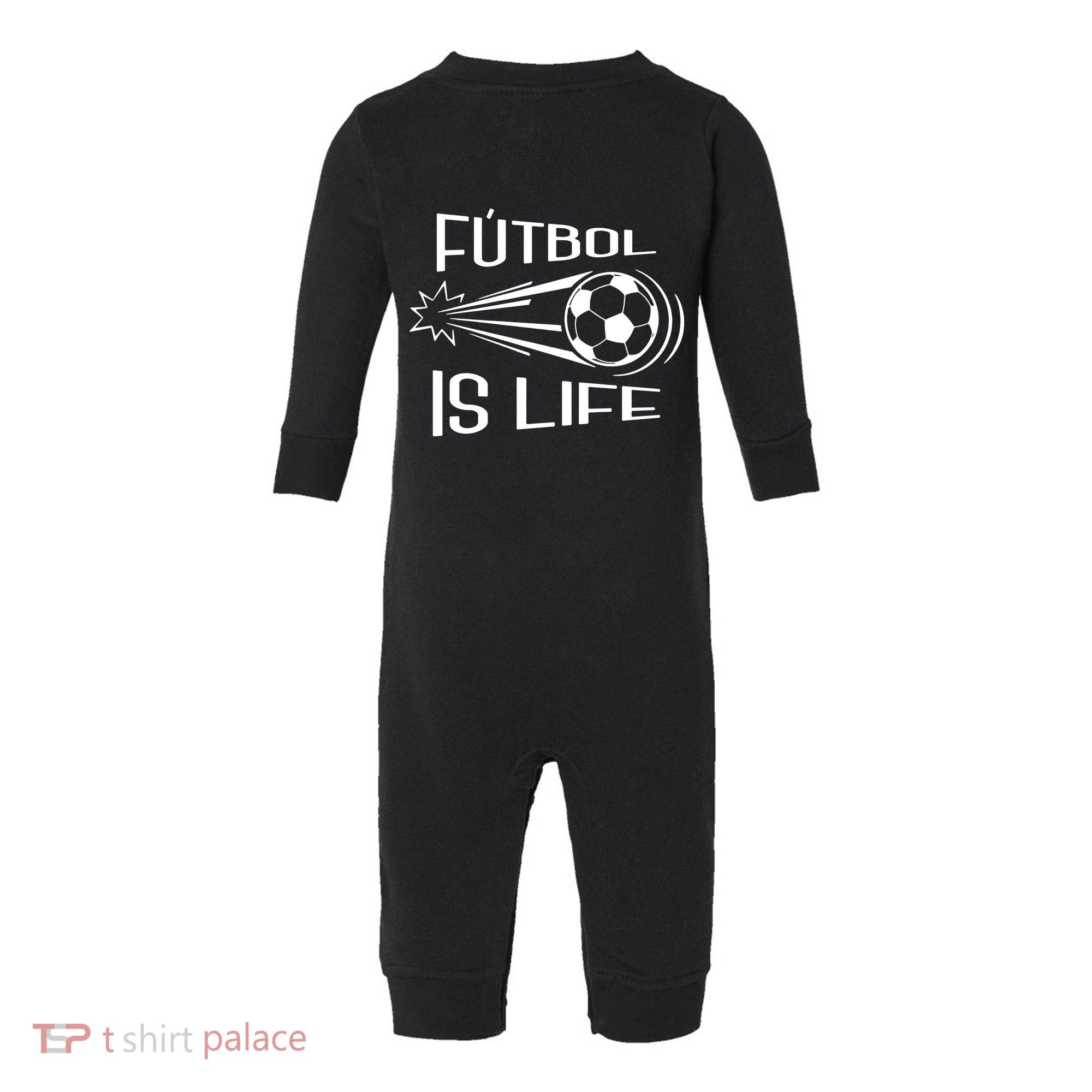 Soccer Futbol Is Life Infant Fleece One Piece