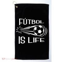 Soccer Futbol Is Life Golf Towel thumb 0