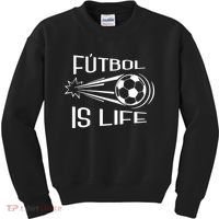 Soccer Futbol Is Life Kids Sweatshirt thumb 0