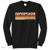 SUPERVISOR Funny Job Title Profession Birthday Worker Idea Sweatshirt thumb 0