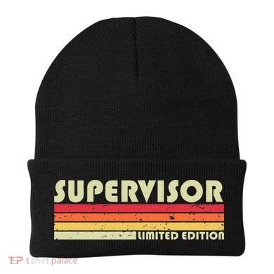 SUPERVISOR Funny Job Title Profession Birthday Worker Idea Beanie