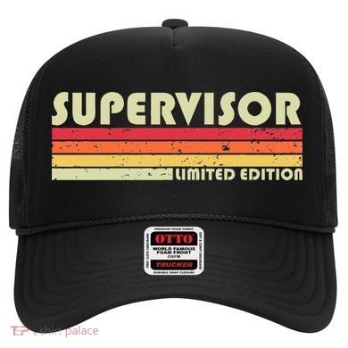 SUPERVISOR Funny Job Title Profession Birthday Worker Idea Hat