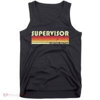 SUPERVISOR Funny Job Title Profession Birthday Worker Idea Tank Top thumb 0