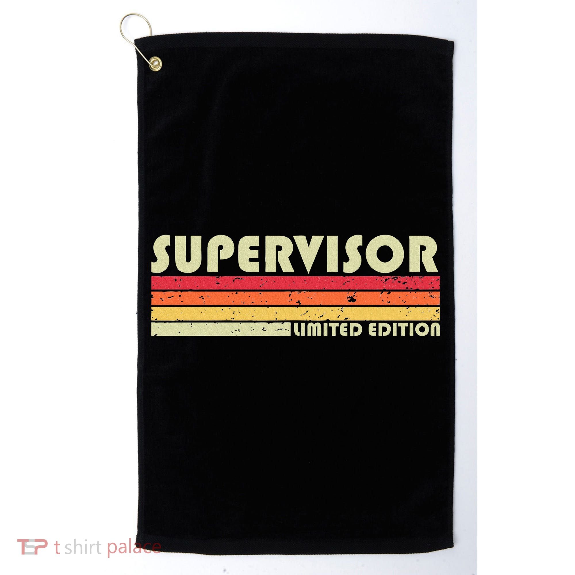 SUPERVISOR Funny Job Title Profession Birthday Worker Idea Golf Towel