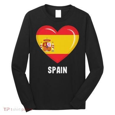 Spain Flag Jersey Spanish Long Sleeve Shirt