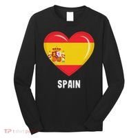 Spain Flag Jersey Spanish Long Sleeve Shirt thumb 0
