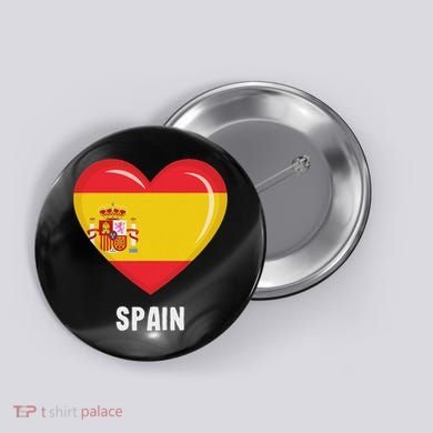 Spain Flag Jersey Spanish Button