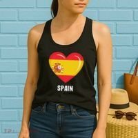 Spain Flag Jersey Spanish Women's Tank Top thumb 2