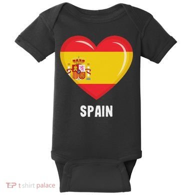 Spain Flag Jersey Spanish Baby Bodysuit