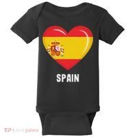 Spain Flag Jersey Spanish Baby Bodysuit thumb 0