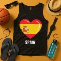 Spain Flag Jersey Spanish Tank Top thumb 4