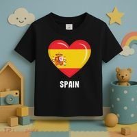 Spain Flag Jersey Spanish Toddler T-Shirt thumb 3