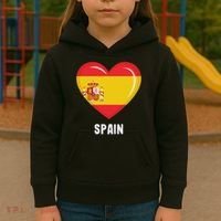 Spain Flag Jersey Spanish Kids Hoodie thumb 3