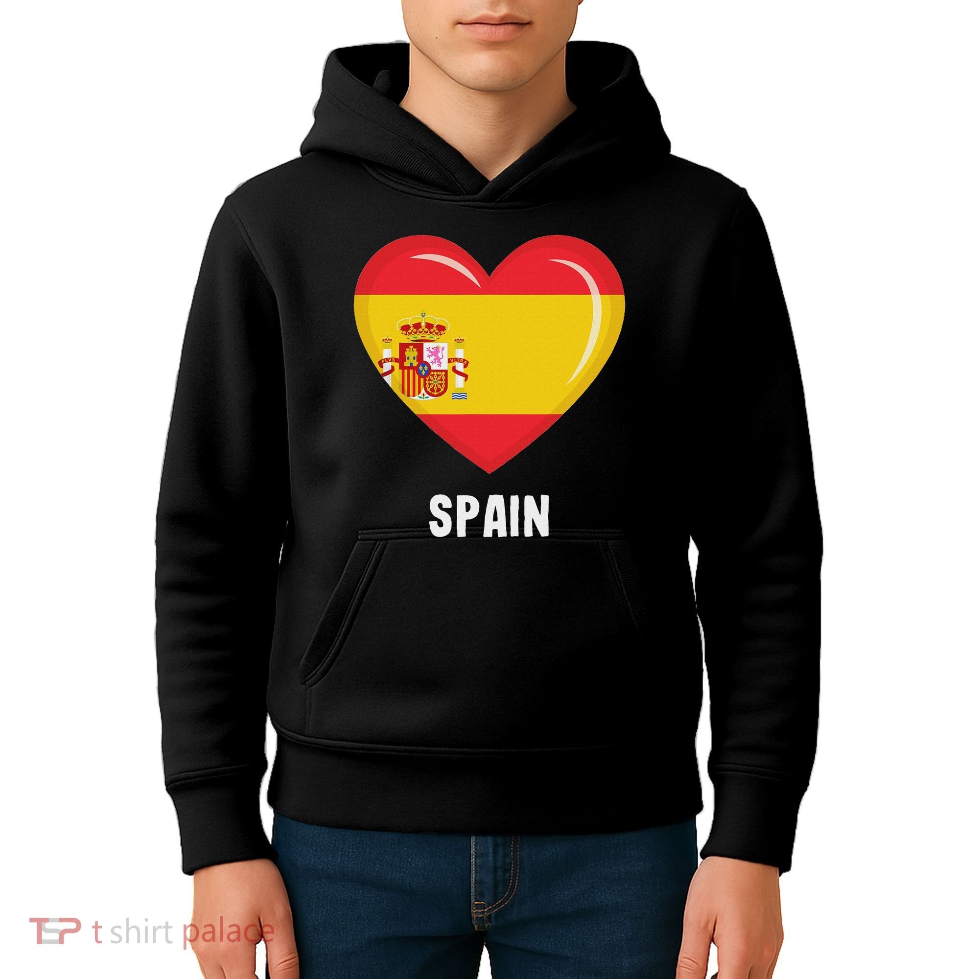 Spain Flag Jersey Spanish Kids Hoodie