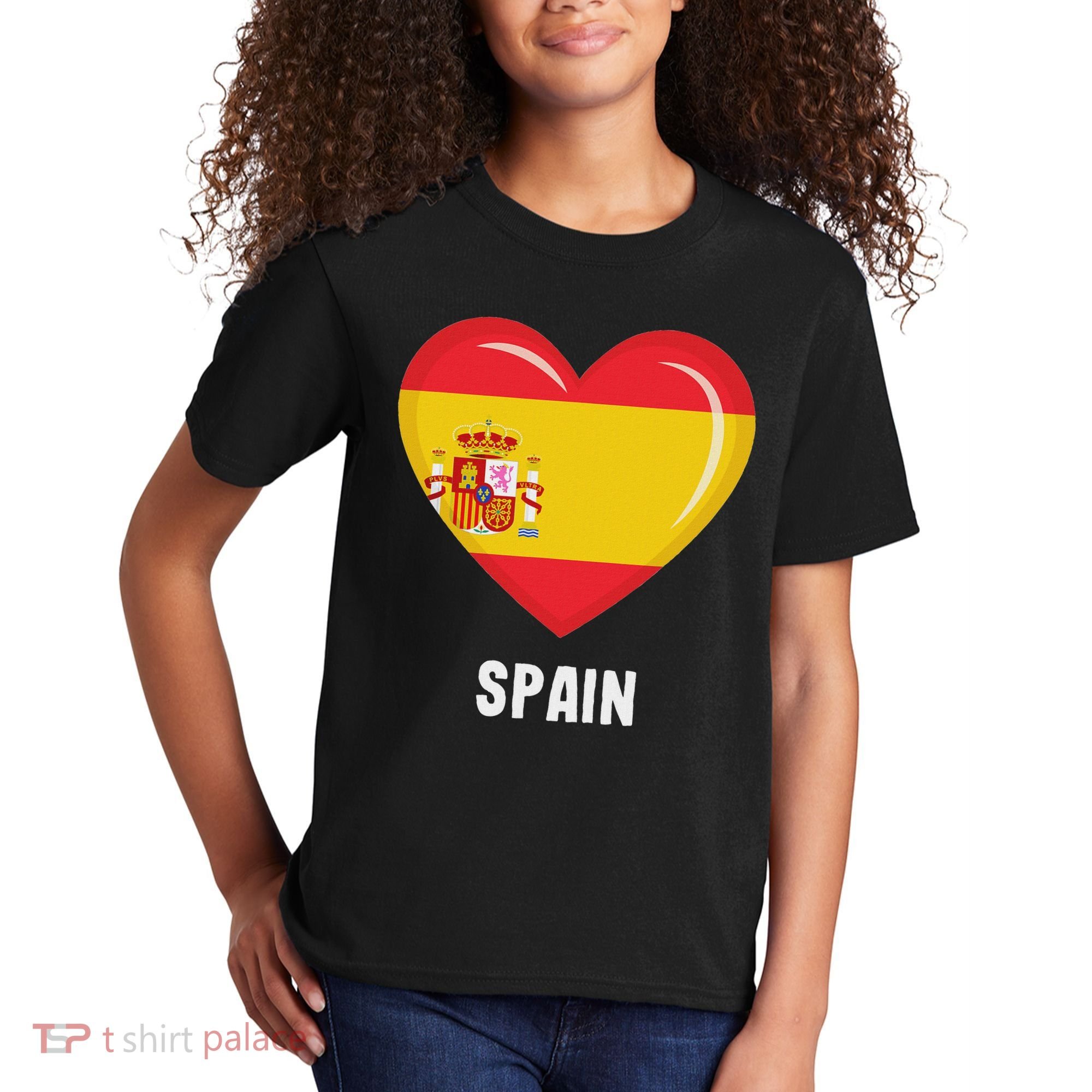 Spain Flag Jersey Spanish Kids T-Shirt