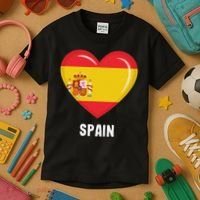 Spain Flag Jersey Spanish Kids T-Shirt thumb 3