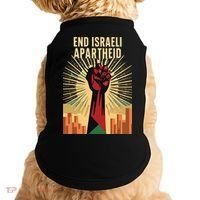 STAND FOR JUSTICE END ISRAEL APARTHEID PALESTINE Doggie Tank thumb 0