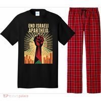 STAND FOR JUSTICE END ISRAEL APARTHEID PALESTINE Pajama Set thumb 0