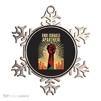 STAND FOR JUSTICE END ISRAEL APARTHEID PALESTINE Ornament