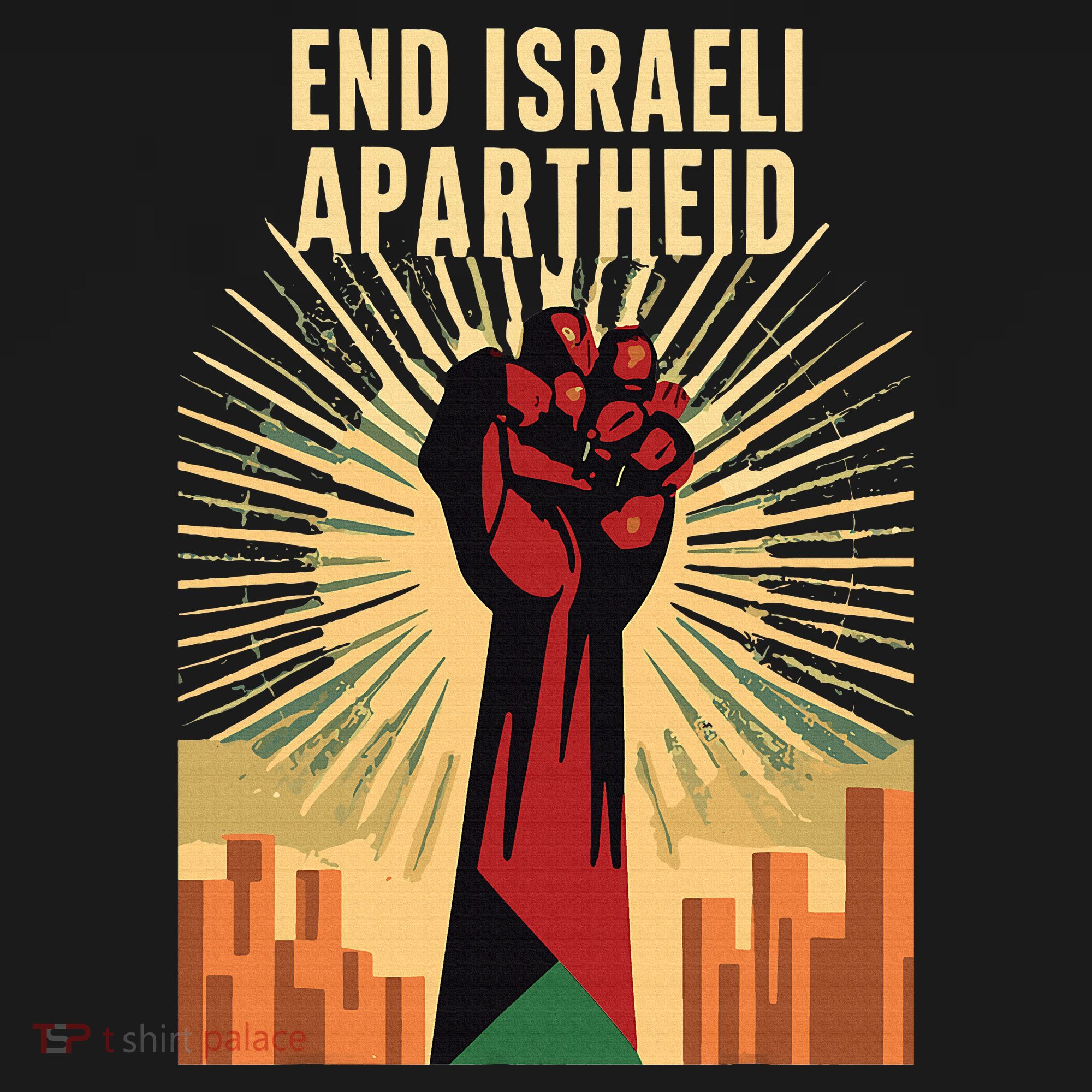 STAND FOR JUSTICE END ISRAEL APARTHEID PALESTINE Ornament