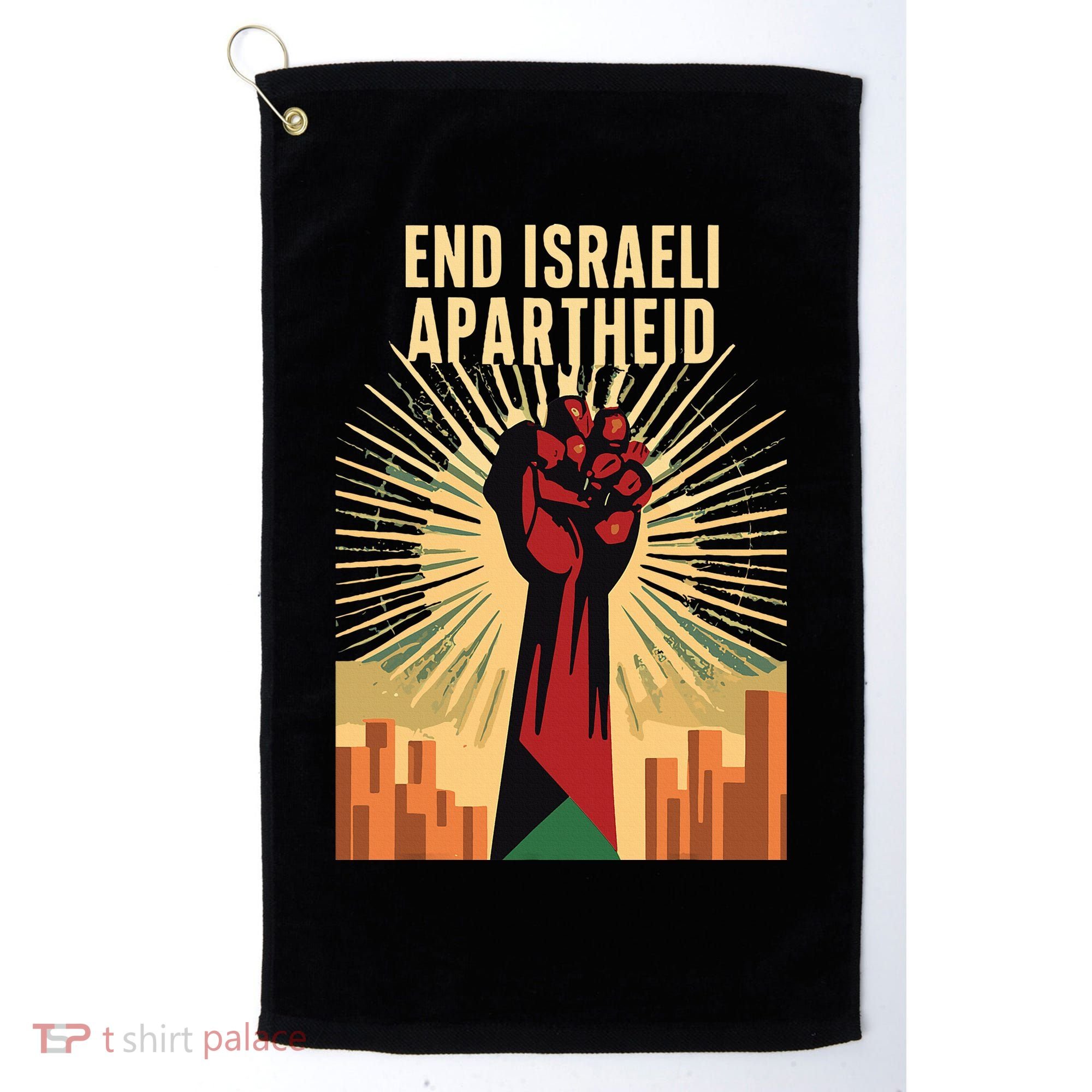 STAND FOR JUSTICE END ISRAEL APARTHEID PALESTINE Golf Towel
