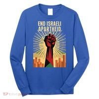 STAND FOR JUSTICE END ISRAEL APARTHEID PALESTINE Long Sleeve Shirt thumb 0