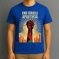 STAND FOR JUSTICE END ISRAEL APARTHEID PALESTINE T-Shirt thumb 3