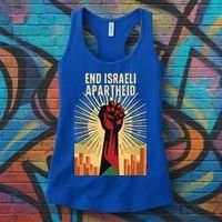 STAND FOR JUSTICE END ISRAEL APARTHEID PALESTINE Women's Tank Top thumb 3
