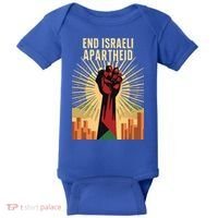 STAND FOR JUSTICE END ISRAEL APARTHEID PALESTINE Baby Bodysuit thumb 0