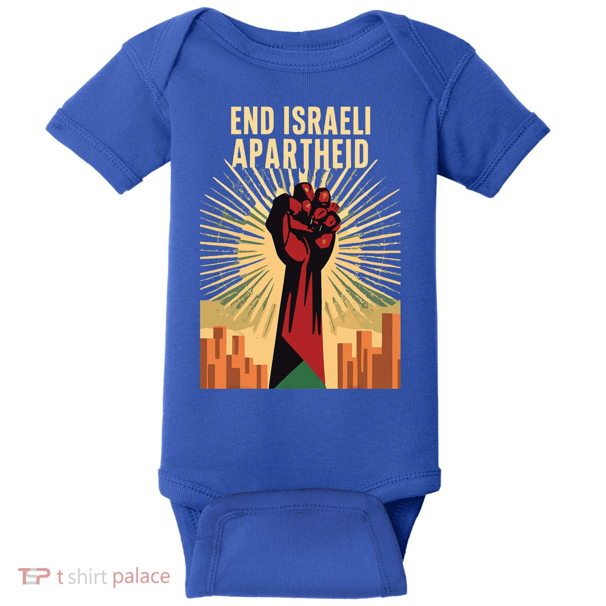 STAND FOR JUSTICE END ISRAEL APARTHEID PALESTINE Baby Bodysuit
