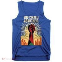 STAND FOR JUSTICE END ISRAEL APARTHEID PALESTINE Tank Top thumb 0