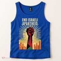 STAND FOR JUSTICE END ISRAEL APARTHEID PALESTINE Tank Top thumb 2
