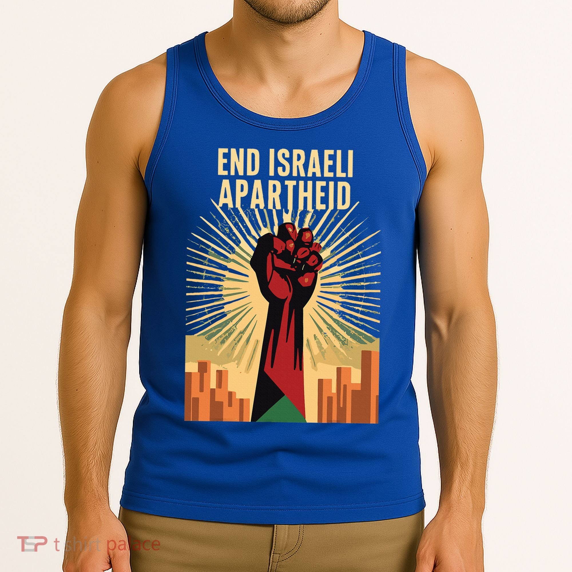 STAND FOR JUSTICE END ISRAEL APARTHEID PALESTINE Tank Top