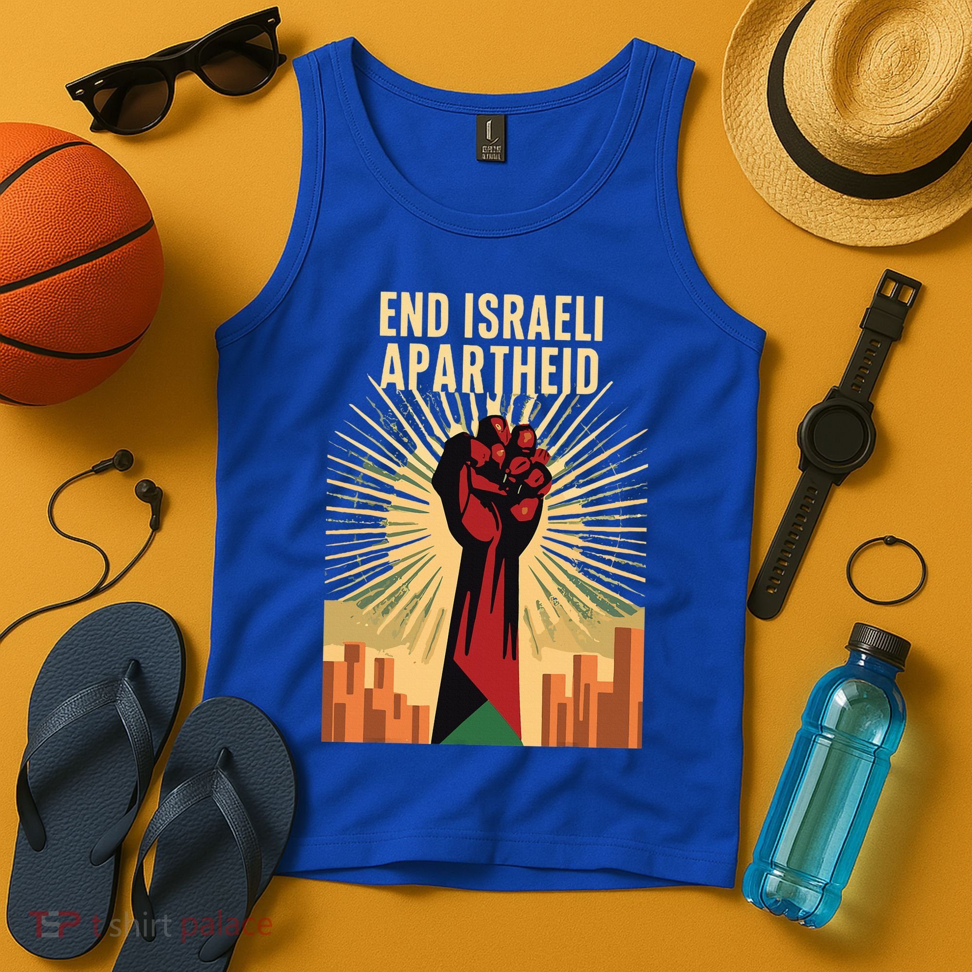 STAND FOR JUSTICE END ISRAEL APARTHEID PALESTINE Tank Top