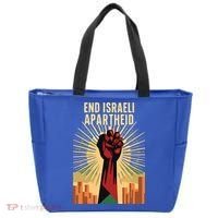 STAND FOR JUSTICE END ISRAEL APARTHEID PALESTINE Tote Bag thumb 0